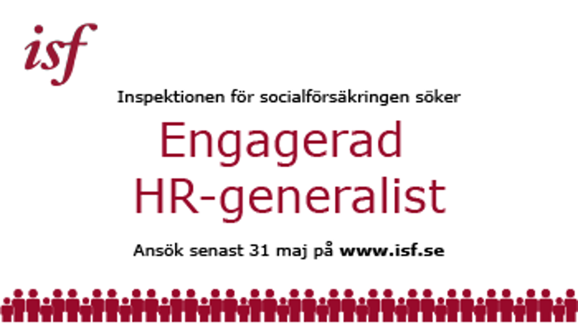 Inspektionen för socialförsäkringen söker engagerad hr-specialist. Sista ansökningsdag är 31 maj 2025.