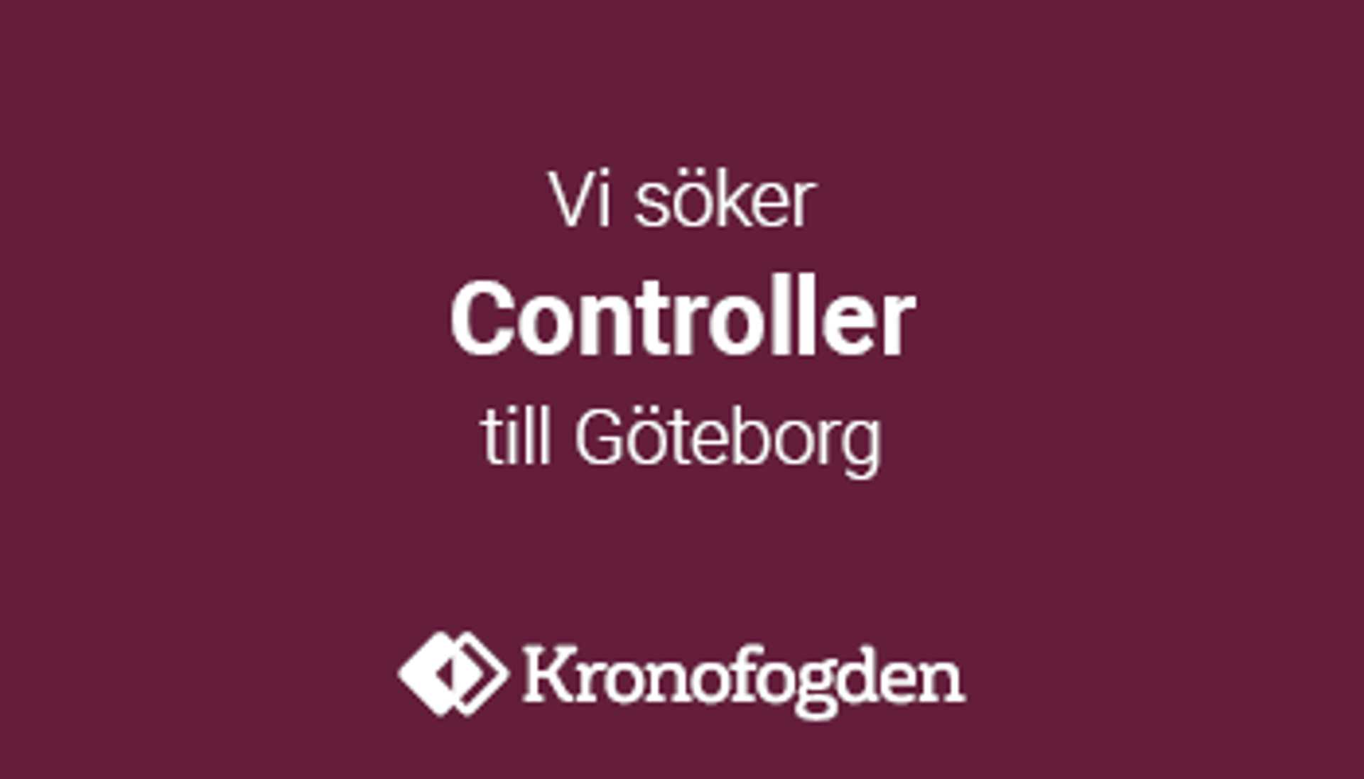 Controller till Kronofogden Göteborg