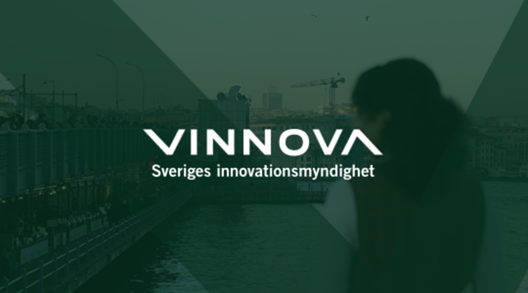 Vinnova mot grön bakgrund