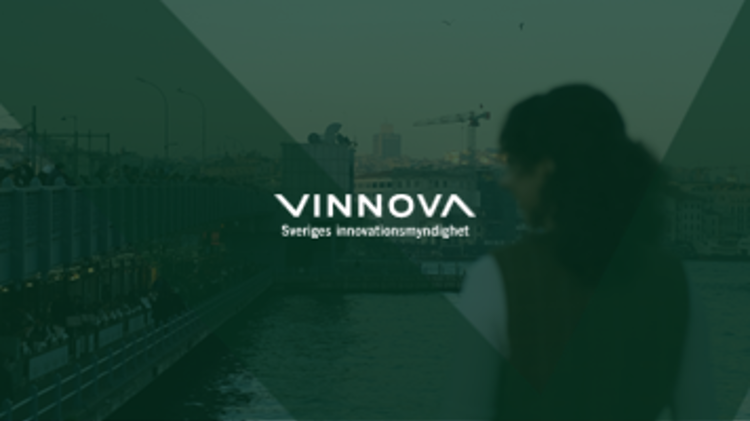 Vinnovas logotyp på en grön bakgrund